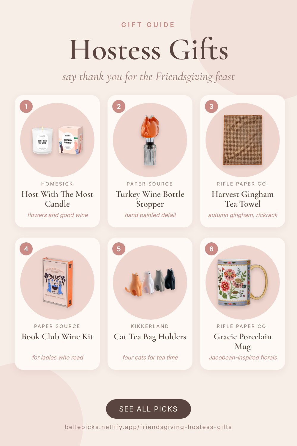 Friendsgiving Hostess Gift Ideas: Cute Thank You Gifts for the Host